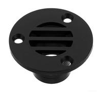 Cache-drain de sol Marine Deck - Grille robuste pour bateaux, yachts, camping-cars, évacuation efficace de l'eau, noir (22 mm/25 mm) (22 mm avec couvercle)