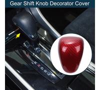Cache DšŠcoratif Pour Pommeau De Levier De Vitesse Pour Honda Accord 2013-2017 Autocollant De Garniture IntšŠrieure De Console En Fibre De Carbone Rouge Avec AdhšŠsif 1 Piššce