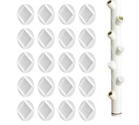 Cache-Écarteur de 20 Pièces Garde de Tube d'Eau | Bouchon pour Tours Hydroponiques et Serres pour Jardinage Domestique en Arrière-cour, Serre, Intérieur et Extérieur