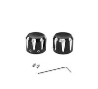 Cache-écrou D'axe De Roue Avant 29 Mm pour Moto pour H&arl&EY-D&avid&Son Softail, Dyna, Touring, Wide Glide, Fat Bob, Sportster, Iron 883(Black)