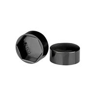 Cache-écrou de boulon en plastique PE M4 M5 M6 M8 M12 M14 M16 M18 M20 M24 M27 M30 capuchon décoratif à vis hexagonale externe(Svart,30x16xM20(10Pcs))