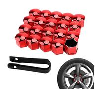 Cache-écrou de roue de voiture, capuchons d'écrou de roue de voiture, Jeu de capuchons cache-boulons, Couvercles d'écrou de pneu, cache-poussière 20 pièces, bouchon à vis de pneu de Protection avec ou