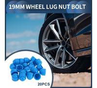 Cache-Écrou De Roue Extérieur 19Mm OD 24 mm Pour Jantes Et Pneus - Boulons De Roue - Capuchons De Protection Anti-Poussière En Plastique Bleu