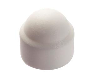 Cache écrou hexagonal polyéthylène blanc RAL 9010 M10 boîte de 100 ACTON 8560110