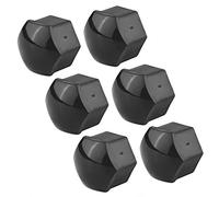 Cache-écrous, 20Pcs Capuchons d'écrou de Roue de Voiture Cache-vis 19mm Boulon Jantes Décoration extérieure Antipoussière Noir (Noir)