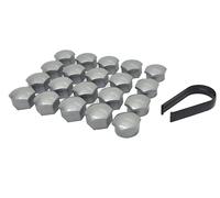 Cache-écrous de roue pour Volvo S60 S80 S90 V60 V90 XC40 XC60 XC90 POLESTAR (petit type, gris alliage)