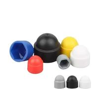 Cache-écrous décoratifs en plastique PE à tête hexagonale for roues de voiture M3 à M24(Yellow,M5x8x10-50pcs)
