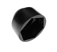 Cache-écrous en plastique (polyéthylène) en forme de dôme, bouchon de protection pour vis avec tête hexagonale, pour vis, écrous et boulons - M7 - Noir - 10 pièces - Plastic Hardware Store