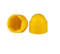 Cache-écrous hexagonaux en caoutchouc, 50 pièces, capuchons de protection jaunes for boulons M4 à M12, plastique for, vis hexagonales(M6*10 * 14mm)