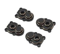 Cache-écrous RC, installation facile, démontage d'engrenages d'axe RC, laiton pour voiture 1/24 RC (Noir)