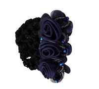 Cache- élégant, tour de cou en maille avec design décoratif, snood en maille respirante, charme tendance, améliorez sans effort votre look, 8 x 8 x 5 cm, pour femme, Bleu violet, 1 count (Pack