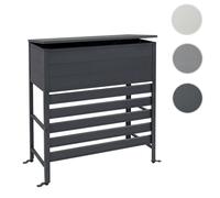 Cache en aluminium pour climatisation/échangeur thermique HWC-P94 couvercle de coffre de rangement 110 x 96 x 43 cm ~ anthracite