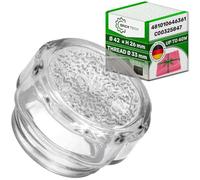 Cache en Verre pour Ampoule Four Ø 42 mm H26 mm avec Code Original 481010646361 C00325847 pour Whirlpool pour Ariston pour Indesit - MADE IN GERMANY - Comprend Chiffon Microfibre - ONIX TECH