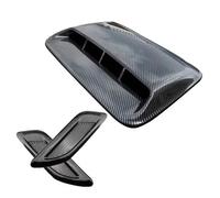cache entrée d'air capot Couvercle Capot D'admission D'air Universel Voiture Couvercle Capot Ventilation Latéral(Carbon fiber Color)