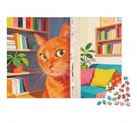 Cache-et-Chercher Puzzle 1000 Pièces Adultes Animaux Puzzles 1000 Pièces Peinture Art Cadeau 70x50cm/1000pcs