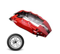 Cache Étrier de Frein - 11,02 Pouces, Garniture d’Étrier en Alliagé d’Aluminium | Protecteur Universel de Frein à Disque, Accessoire Automobile Style Sport pour Mise à Niveau des Roues, Modification d