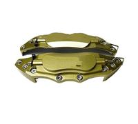 Cache étriers de frein Lot de 2 cache-étriers freins à disque en aluminium, tailles S/M/L, compatibles avec Honda Accord, Spirior, Civic, City, Fit(2Pcs M size Gold)