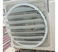 Cache extérieur pour climatiseur - Déflecteur de chaleur en acier inoxydable pour climatiseur, protection contre les courants d'air directs, grilles de condenseur de compresseur, couleur : rond, dim