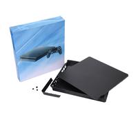 Cache façade en plastique noir pour consoles de jeu (PS4 Slim)