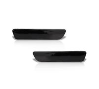 Cache feux arrière stop Lentille Rouge Transparente/fumée Arrière Marqueur Latéral Boîtier Coque Pour Ford Pour Mustang 2005-2009 Ampoule Voitures Stop Feu Arriere Boîtier(Smoked Lens)