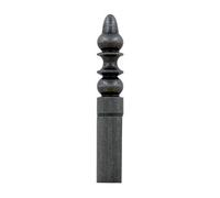 CACHE FICHE RUSTIQUE N¯3 ACIER POLI VERNI PR FICHE 13X82 P/FC FER CEMENTE