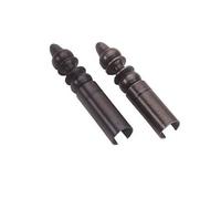 Cache-fiche rustique n°3 acier pour fiche 13x80 - Noir - 3A1380B