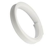 Cache-Fil Extensible Gaine tressée Noire en Fibre de Verre, Haute température (600 °C), Gaine en Fibre de Verre(White,2MM*10M)