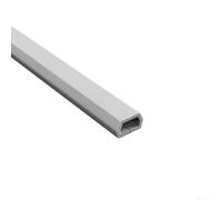 Cache-fils de sol pour gérer les câbles sur les sols durs - Dissimulateur de cordon à profil bas pour réduire le risque de trébuchement dans les espaces de vie (Blanc trézoïdal)