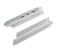 Cache Fourche Avant Protecteur de Plaque Anti-déversement adapté à la Fourche Avant Kawasaki KLX250 KDX125 KDX200 KDX250(White and Black)