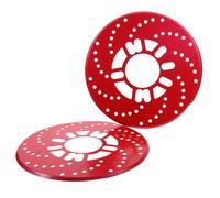 Cache Frein Décoratif pour Voiture, Disque Roue, Alliage Aluminium Rouge | Modification et Amélioration, Aspect Sportif, Installation Garage, pour Moyeu Auto et Frein à Tambour