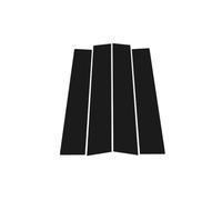 Cache-Garniture Porte Fenêtre Autocollant Couverture Poteau Pilier BC Porte | Pour VW Pour Golf 5 V MK5 2003-2009 Deal Fenêtre Affaire Poste(Argent)