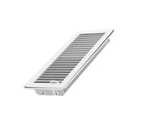 Cache-grille d'aération en métal de 10,2 x 30,5 cm, installation simple pour chauffage et refroidissement - Contrôle des flux - Couvercle de sortie avec revêtement en poudre