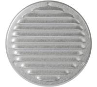 Cache-grille d'aération Galvanise Ø 16 cm - Ouvertures d'aération de soffite rondes - Grille d'aération - Moustiquaires intégrées - Ventilation CVC, Galvanise 160 mm