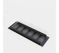 Cache-grille de ventilation en alliage d'alumini Couverture de Grille d'aération en maille d'alliage d'aluminium, 3 pièces multicolores plusieurs tailles for armoires(Black,80mm*1000mm)