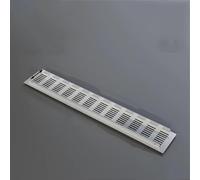 Cache-grille de ventilation en alliage d'alumini Couverture de Grille d'aération en maille d'alliage d'aluminium, 3 pièces multicolores plusieurs tailles for armoires(Silver,80mm*700mm)