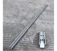 Cache-grille de vidange linéaire en acier inoxydable - Kit de vidange de tranchée étroite pour terrasses extérieures, salles de bains et tonnelles souterraines (75 x 50 x 1000 mm) - Design résistant à