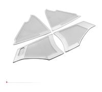 Cache Haut-Parleur Portière pour Mazda 3 BP 2019 2020 2021 2022 2023 Haut-parleurs De Portière Voiture Cache Décoration Stéréo Garniture Audio(B-Silver 4pcs)