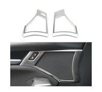 Cache Haut-Parleur Portière pour Mazda 3 BP 2019 2020 2021 2022 2023 Haut-parleurs De Portière Voiture Cache Décoration Stéréo Garniture Audio(A-Silver 2pcs)