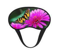 Cache-œil avec fleurs et papillons colorés - Pour adultes et enfants - Pour voyage, utilisation quotidienne, sieste, insomnie, camping