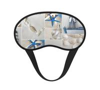 Cache-œil avec imprimé étoile de mer et phare pour adultes et enfants, pour voyage, usage quotidien, sieste, insomnie, camping