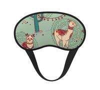 Cache-œil avec imprimé lamas pour adultes et enfants, pour voyage, usage quotidien, sieste, insomnie, camping
