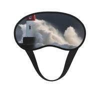 Cache-œil avec imprimé phare en tempête pour adultes et enfants, pour voyage, usage quotidien, sieste, insomnie, camping