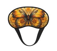 Cache-œil avec imprimé tournesol et papillon pour adultes et enfants, pour voyage, usage quotidien, sieste, insomnie, camping