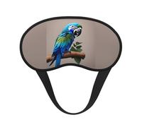 Cache-œil bleu pour adultes et enfants avec 1 impression pour voyage, usage quotidien, sieste, insomnie, camping