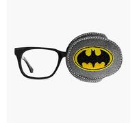 Cache-œil brodé réutilisable pour enfants et adultes - Pour amblyopie - Traitement par occlusion oculaire paresseux - Gris chauve-souris (œil gauche)