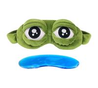 Cache-œil de grenouille, patch de repos confortable | Masque pour les yeux en peluche confortable, soutien des yeux rembourré | Patch de sommeil léger avec élastique pour la nuit des , les