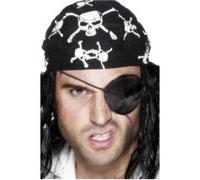 Cache œil De Pirate En Satin - Noir noir G