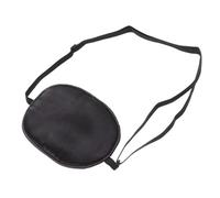 Cache-œil de Pirate en Soie, Bande Élastique Réglable pour Adultes | Masque Oculaire Unique, Bloque la Lumière, Confortable, pour Amblyopie et Strabisme, Noir