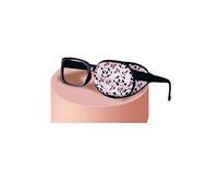 Cache-œil en soie pour enfant/adulte pour la récupération visuelle de l'acuité - Amblyopie - Strabisme - Correcté - Motif panda rose