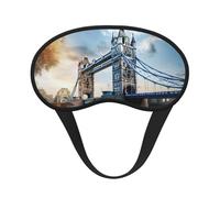 Cache-œil historique avec imprimé Old Tower Bridge de Londres pour adultes et enfants - Pour voyage, utilisation quotidienne, sieste, insomnie, camping